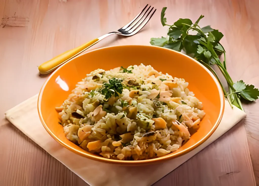 salmon risotto